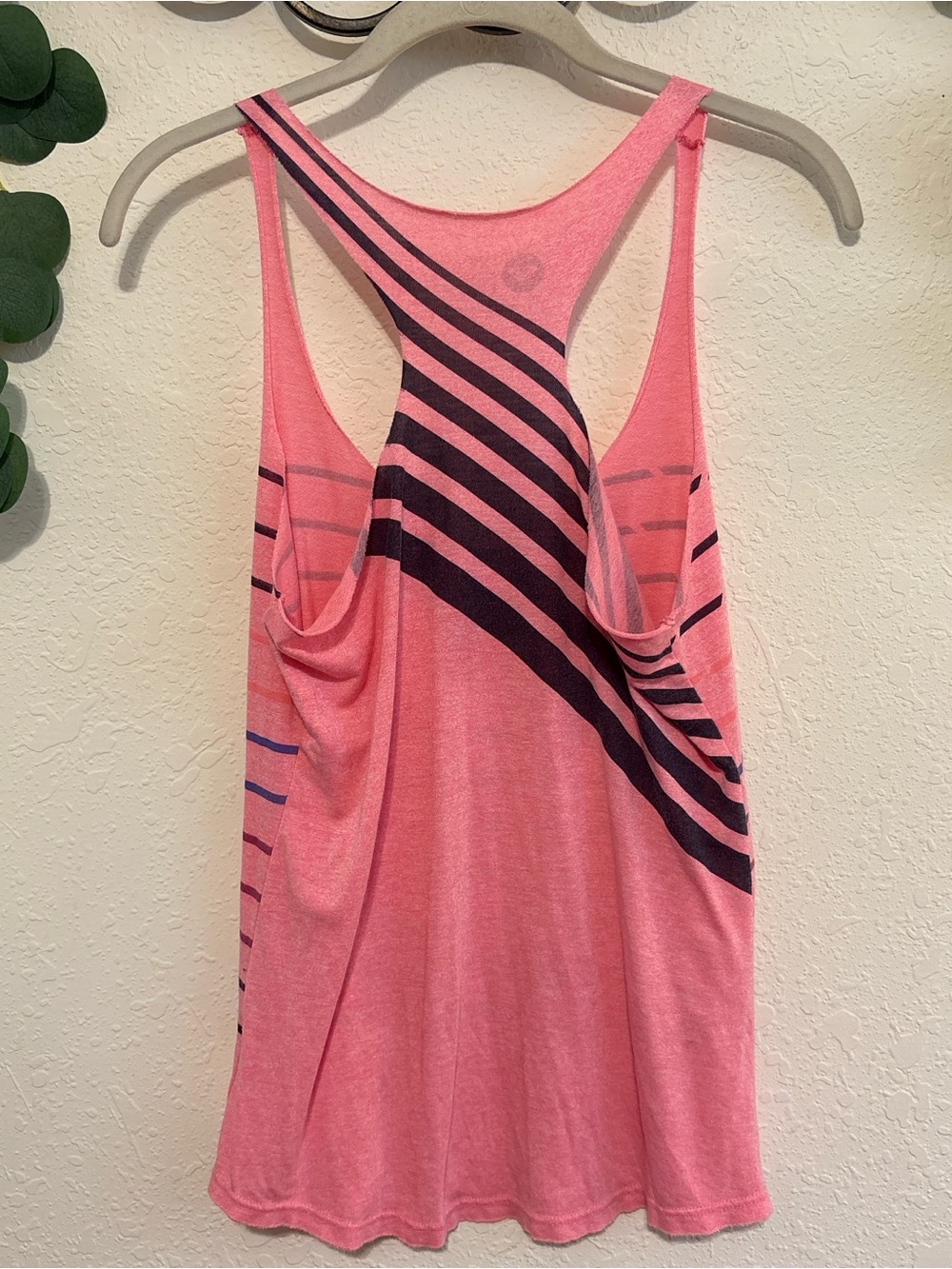 Y2K Roxy Preppy Pink Striped Racerback Tank Top💕 - Picture 4 of 5
